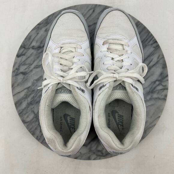 Nike Mens 9.5 Air Span 2 Athletic Sneaker Retro White Golf Grey Shoe AH8047-105 - Picture 9 of 13